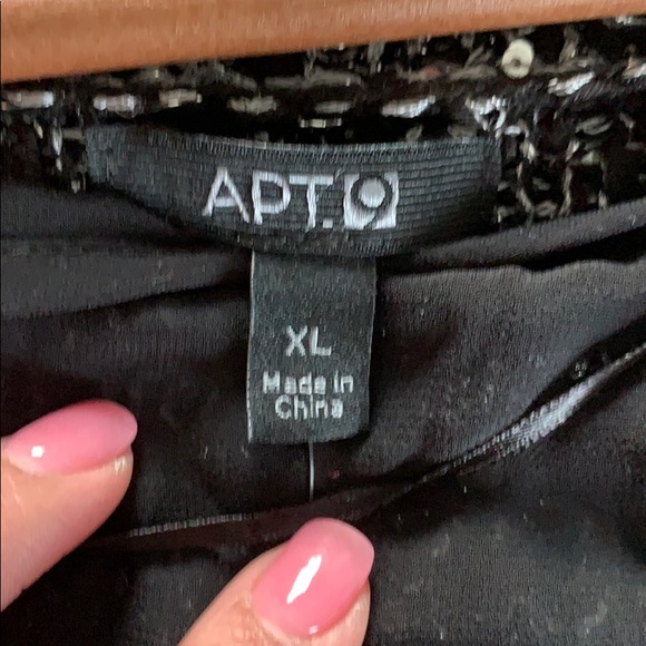 Apt 9 Black and Silver Sweater - Picture 4 of 7